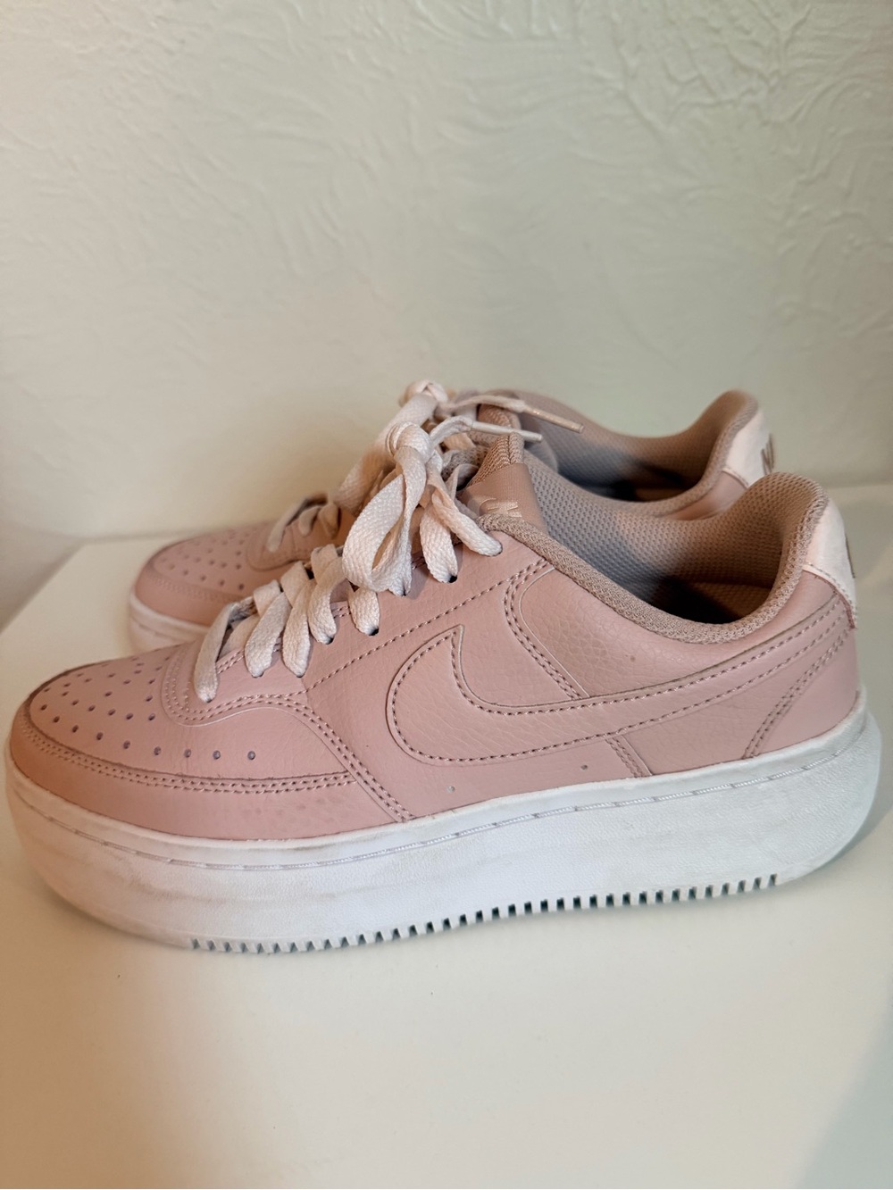 Nike Women’s Blush Pink Platform Sneakers